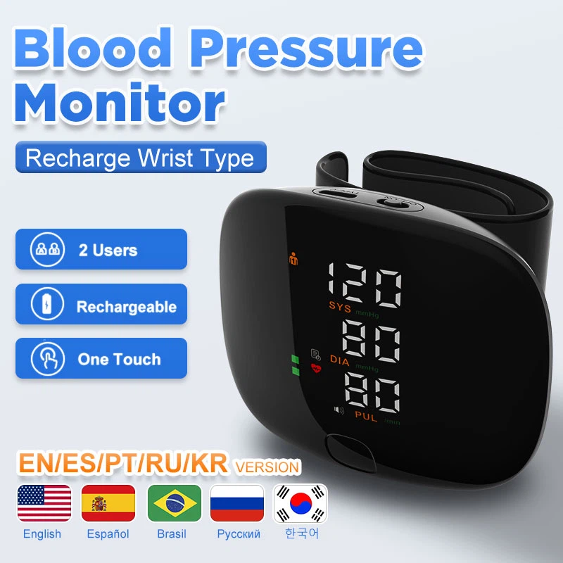 Wrist Type Electronic Blood Pressure Monitor