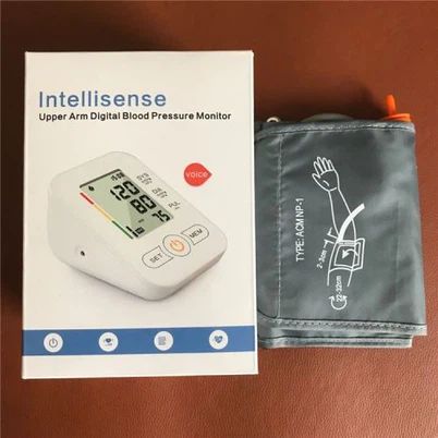 Upper Arm Digital Automatic Blood Pressure Monitor Digital Bpm and Turgoscope